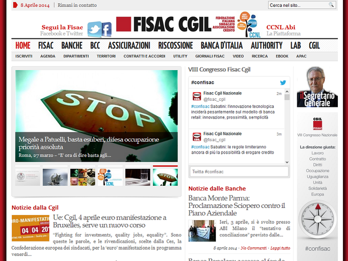 Al via ieri a Rimini il congresso della Fisac-Cgil