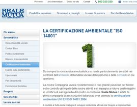 Reale Mutua, un sito da premiare