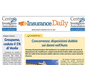 Insurance Daily n. 669 di mercoledì 4 marzo 2015