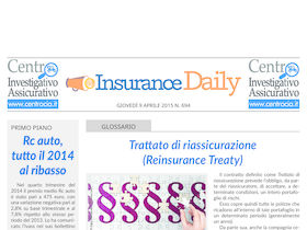 Insurance Daily n. 694 di giovedì 9 aprile 2015