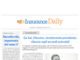 Insurance Daily n. 715 di lunedì 11 maggio 2015