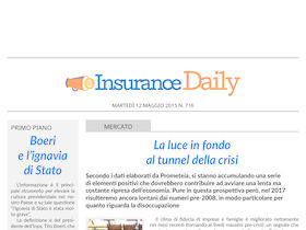 Insurance Daily n.716 di martedì 12 maggio 2015