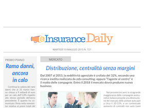 Insurance Daily n. 721 di martedì 19 maggio 2015