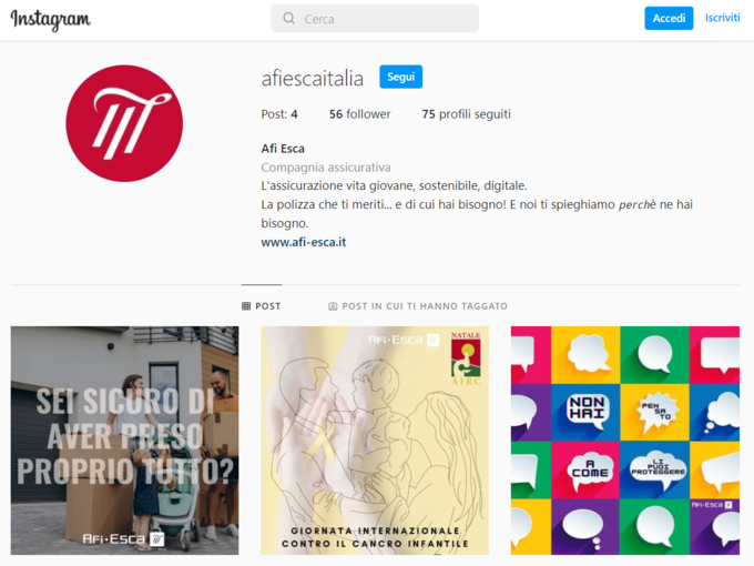 Afi Esca è la prima compagnia vita a sbarcare su Instagram